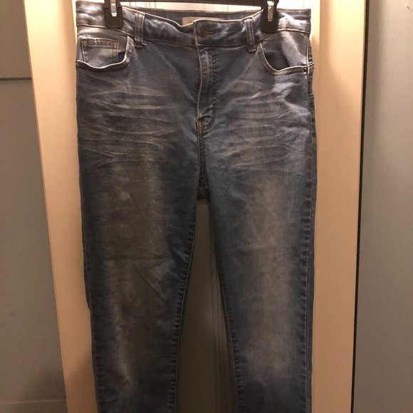 Most Collection Size 15/32 Skinny Slim Straight Blue Jeans - Picture 1 of 2